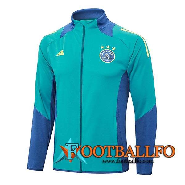 Chaquetas Futbol Ajax Verde/Azul 2024/2025