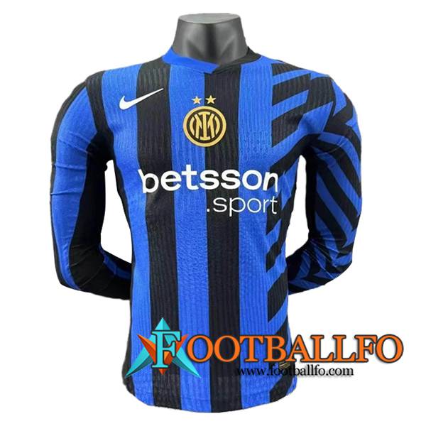 Camisetas De Futbol Inter Milan Manga Largas Primera 2024/2025