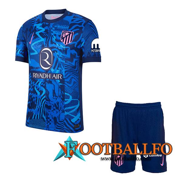 Nueva Camisetas De Futbol Atletico Madrid Ninos Tercera 2024/2025