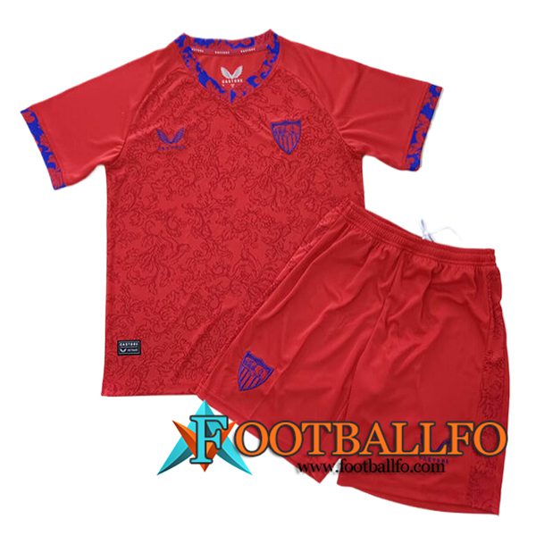 Camisetas De Futbol Sevilla Ninos Segunda 2024/2025