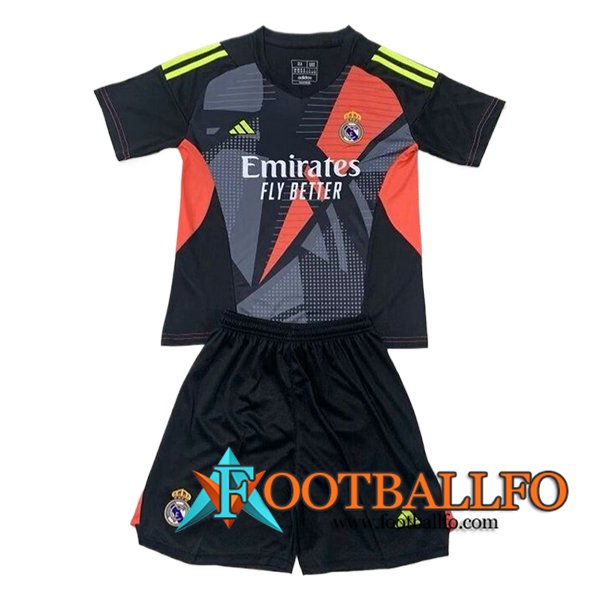 Camisetas De Futbol Real Madrid Ninos Portero Segunda 2024/2025