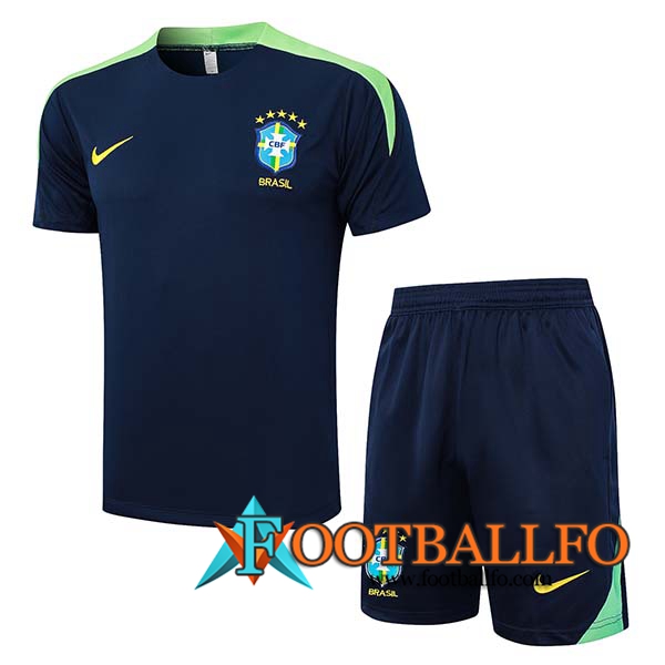 Camiseta Entrenamiento Brasil Azul/Verde 2024/2025 -04