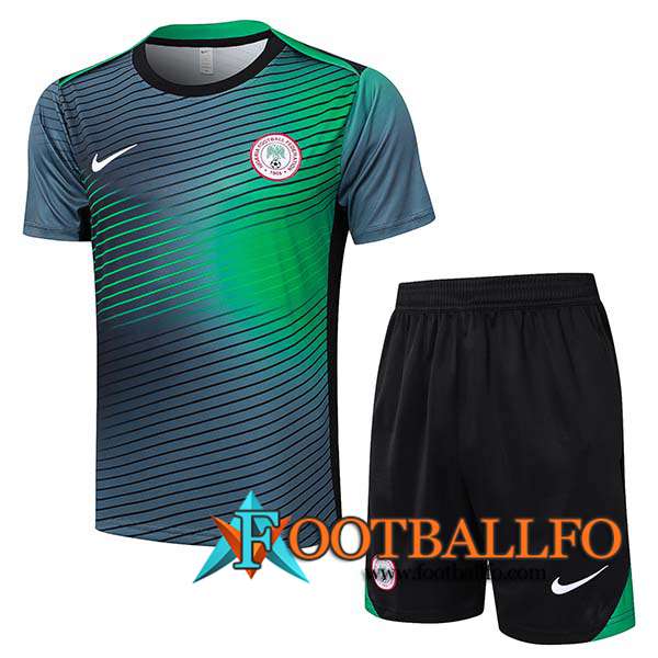 Camiseta Entrenamiento Nigeria Negro/Verde 2024/2025