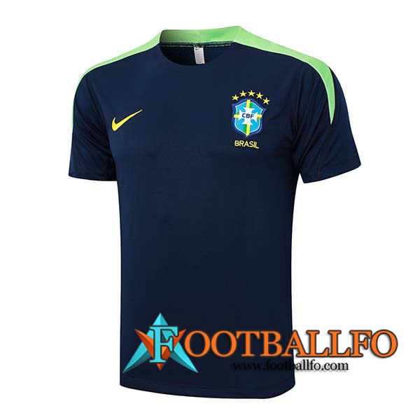 Camiseta Entrenamiento Brasil Azul/Verde 2024/2025