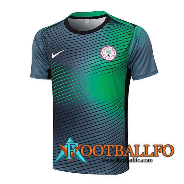 Camiseta Entrenamiento Nigeria Negro/Verde 2024/2025