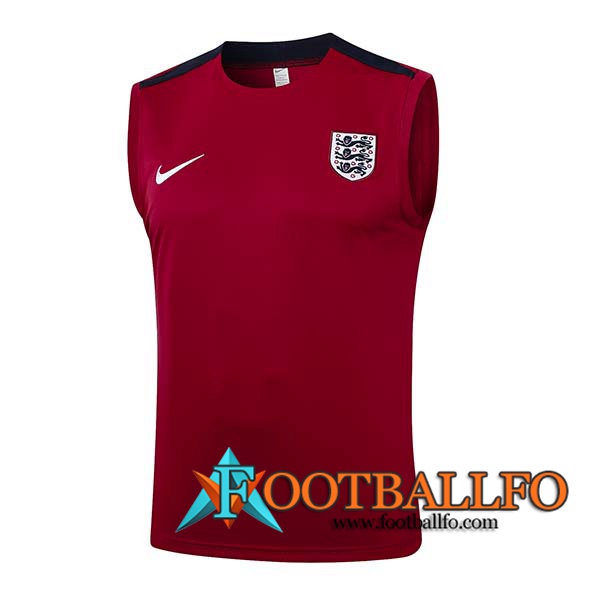 Chalecos De Futbol Inglaterra Rojo/Negro 2024/2025