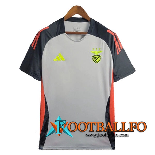 Camiseta Entrenamiento S.L.Benfica Gris/Negro/Naranja 2024/2025