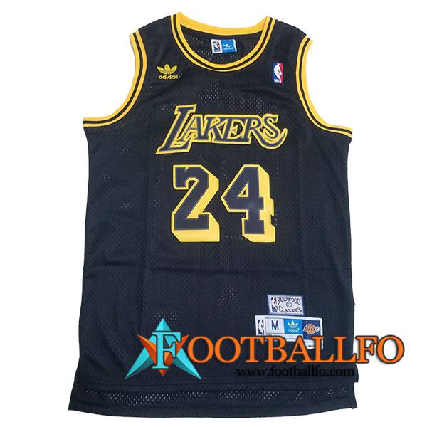 CamisetasLos Angeles Lakers (BRYANT #24) 2024/25 Nero/Giallo