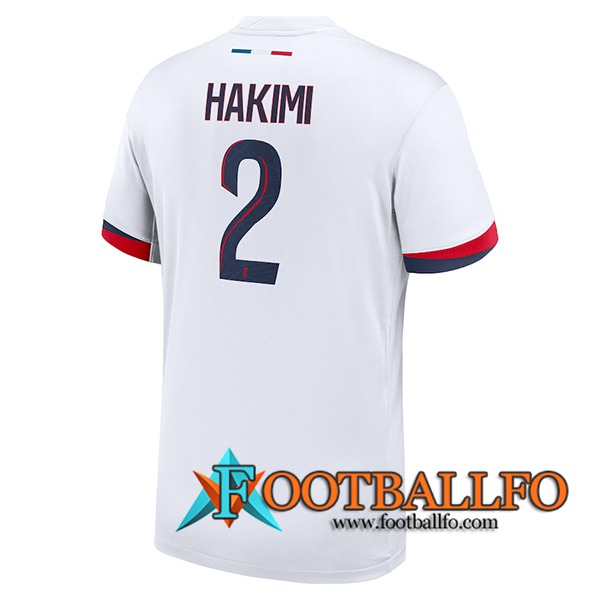 Camisetas De Futbol PSG (HAKIMI #2) 2024/2025 Segunda