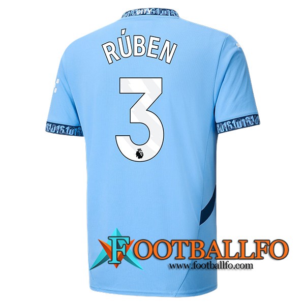 Camisetas De Futbol Manchester City (RÚBEN #3) 2024/2025 Primera