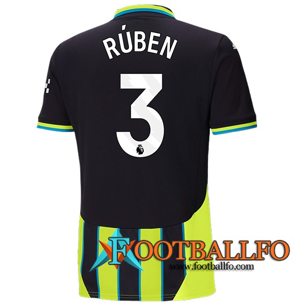 Camisetas De Futbol Manchester City (RÚBEN #3) 2024/2025 Segunda