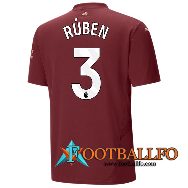 Camisetas De Futbol Manchester City (RÚBEN #3) 2024/2025 Tercera