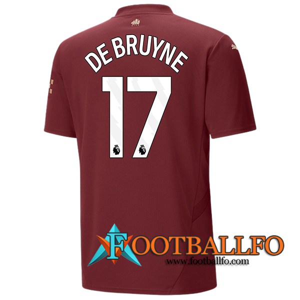 Camisetas De Futbol Manchester City (DE BRUYNE #17) 2024/2025 Tercera