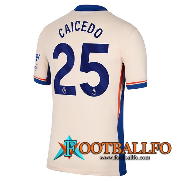 Camisetas De Futbol Chelsea (CAICEDO #25) 2024/2025 Segunda