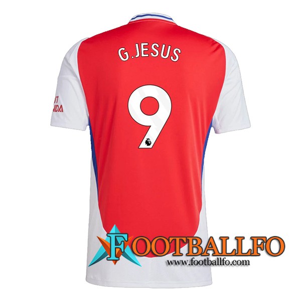 Camisetas De Futbol Arsenal (G.JESUS #9) 2024/2025 Primera