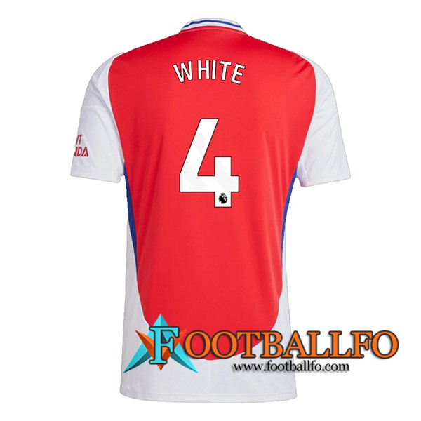 Camisetas De Futbol Arsenal (WHITE #4) 2024/2025 Primera