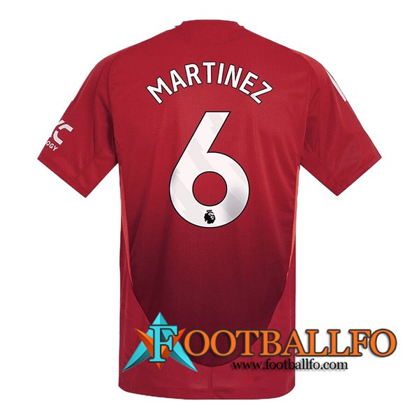 Camisetas De Futbol Manchester United (MARTINEZ #6) 2024/2025 Primera