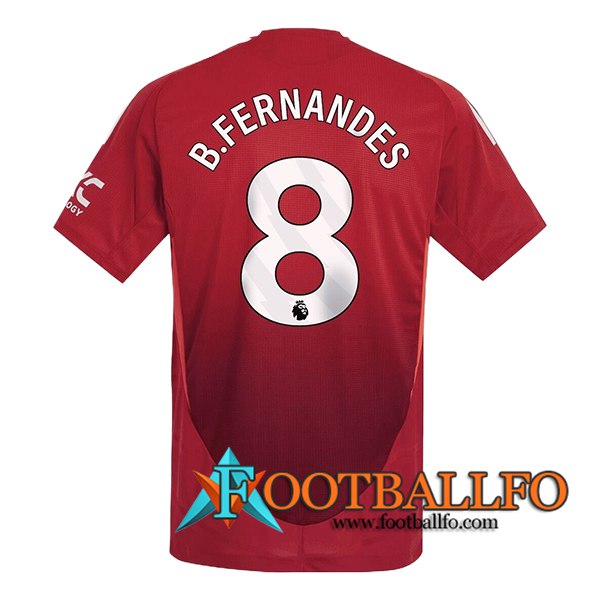 Camisetas De Futbol Manchester United (B.FERNANDES #8) 2024/2025 Primera