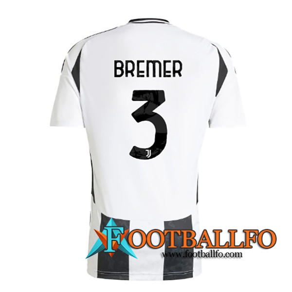 Camisetas De Futbol Juventus (BREMER #3) 2024/2025 Primera