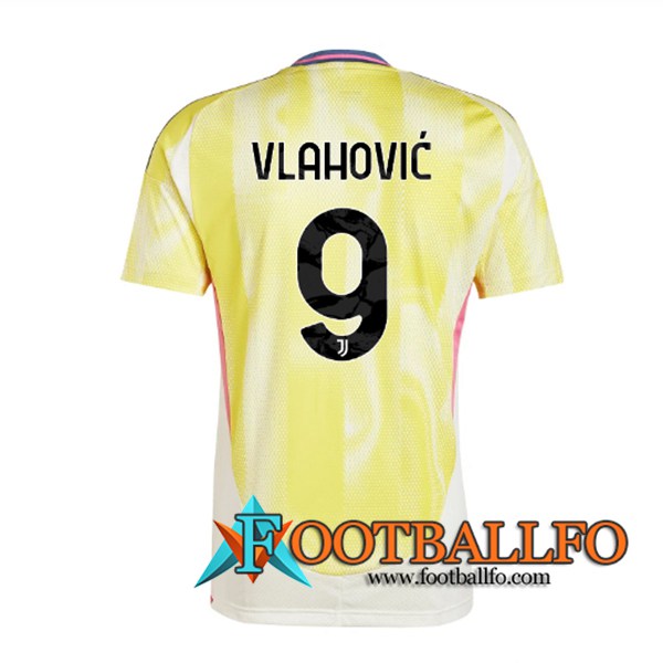 Camisetas De Futbol Juventus (VLAHOVIC #9) 2024/2025 Segunda