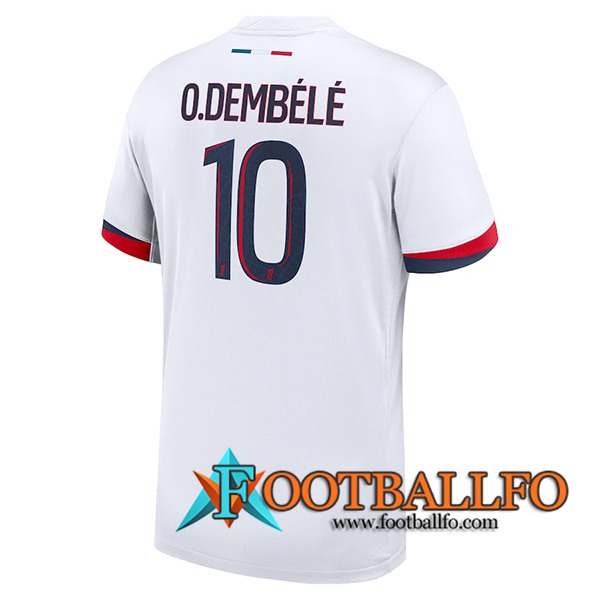 Camisetas De Futbol PSG (O.DEMBÉLÉ #10) 2024/2025 Segunda