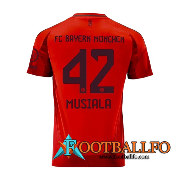 Camisetas De Futbol Bayern Munich (MUSIALA #42) 2024/2025 Primera