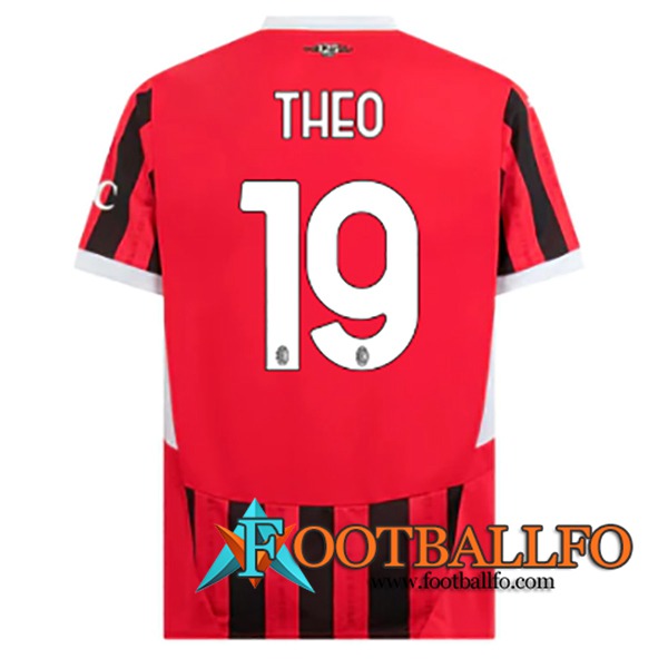 Camisetas De Futbol AC Milan (THEO #19) 2024/2025 Primera