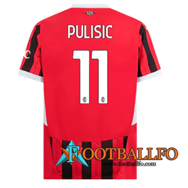 Camisetas De Futbol AC Milan (PULISIC #11) 2024/2025 Primera