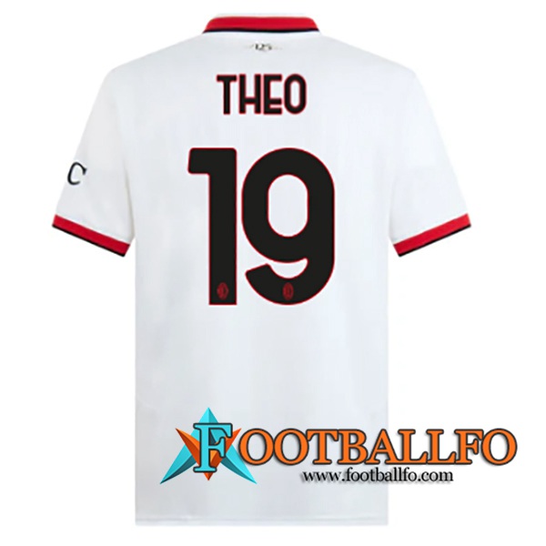 Camisetas De Futbol AC Milan (THEO #19) 2024/2025 Segunda