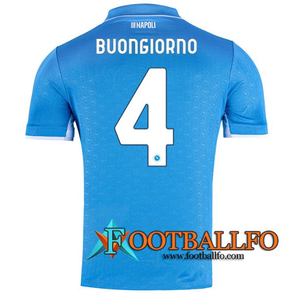 Camisetas De Futbol SSC Napoli (BUONGIORNO #4) 2024/2025 Primera