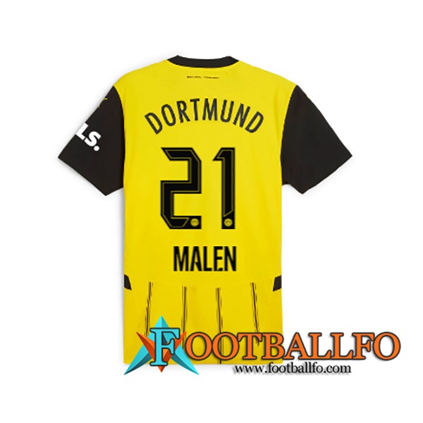 Camisetas De Futbol Dortmund BVB (MALEN #21) 2024/2025 Primera