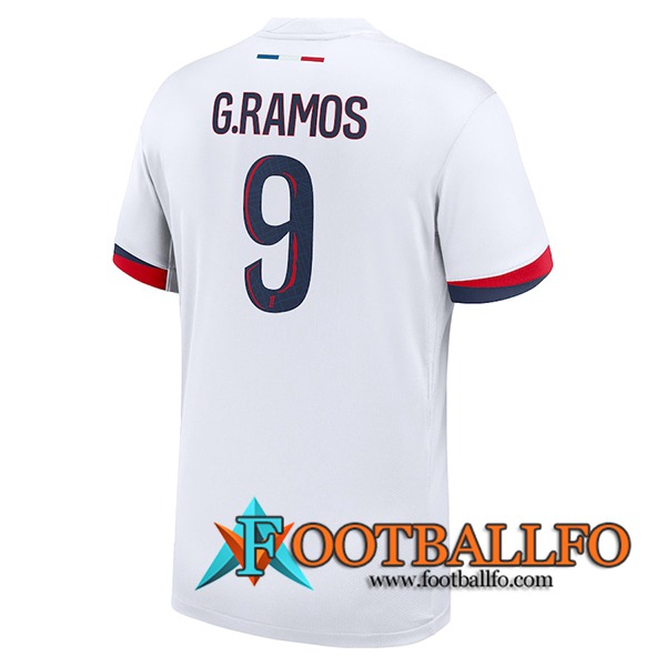 Camisetas De Futbol PSG (G.RAMOS #9) 2024/2025 Segunda