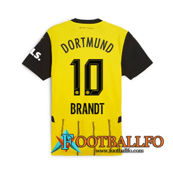 Camisetas De Futbol Dortmund BVB (BRANDT #10) 2024/2025 Primera