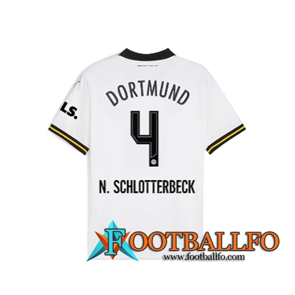 Camisetas De Futbol Dortmund BVB (N.SCHLOTTERBECK #4) 2024/2025 Tercera