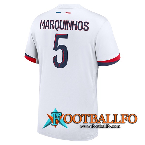 Camisetas De Futbol PSG (MARQUINHOS #5) 2024/2025 Segunda