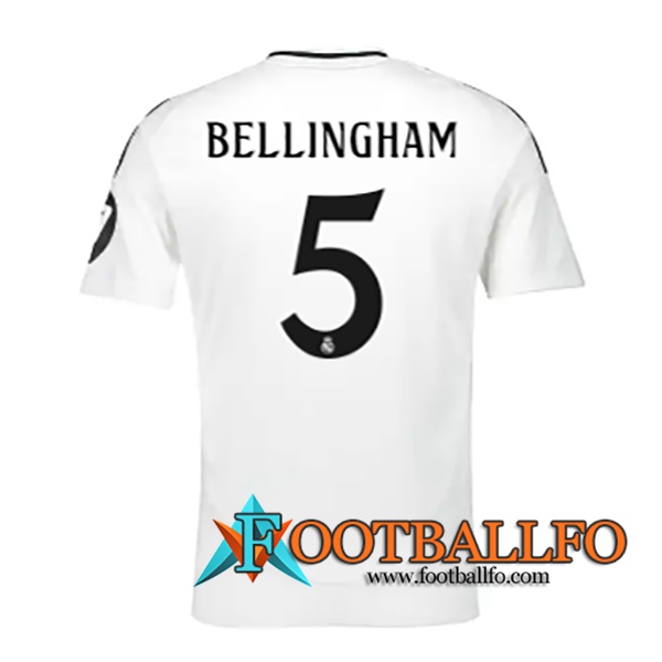 Camisetas De Futbol Real Madrid (BELLINGHAM #5) 2024/2025 Primera