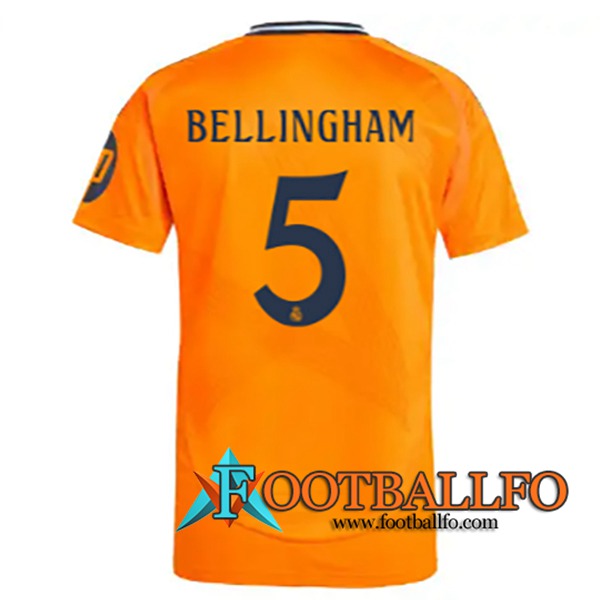 Camisetas De Futbol Real Madrid (BELLINGHAM #5) 2024/2025 Segunda