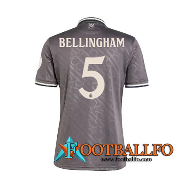 Camisetas De Futbol Real Madrid (BELLINGHAM #5) 2024/2025 Tercera