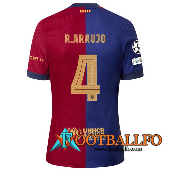 Camisetas De Futbol Barcelona (R. ARAUJO #4) 2024/2025 Primera