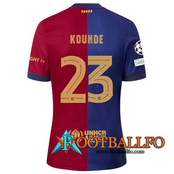 Camisetas De Futbol Barcelona (KOUNDE #23) 2024/2025 Primera