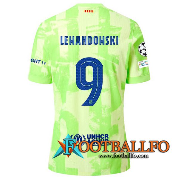 Camisetas De Futbol Barcelona (LEWANDOWSKI #9) 2024/2025 Tercera