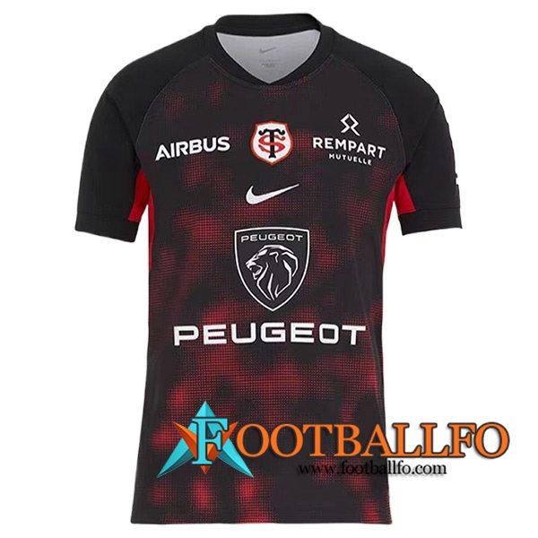 Camiseta de manga corta F1 Stade Toulousain Team Negro/Rojo 2024