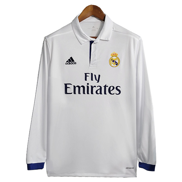 Camisetas De Futbol Real Madrid Retro Primera Manga Larga 2016/2017