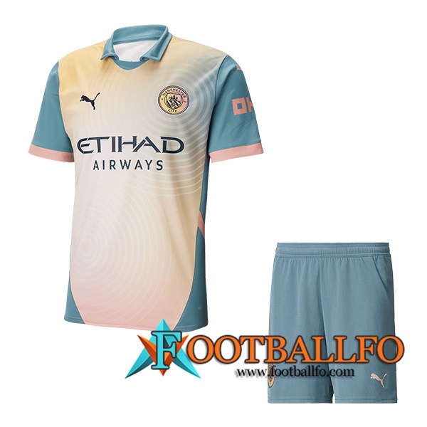 Camisetas Futbol Manchester City Fourth + Cortos 2024/2025