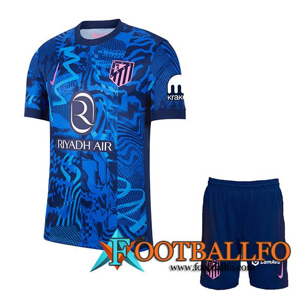 Camisetas Futbol Atletico Madrid Tercera + Cortos 2024/2025