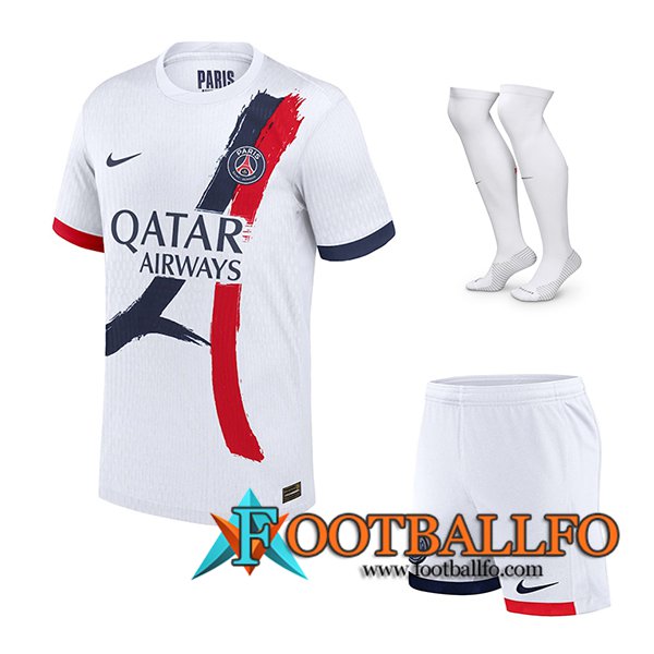 Camisetas Futbol PSG Segunda (Cortos + Calcetines) 2024/2025