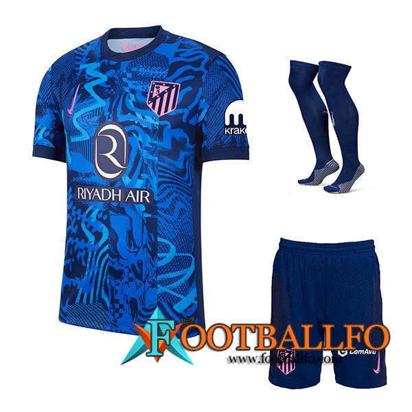 Camisetas Futbol Atletico Madrid Tercera (Cortos + Calcetines) 2024/2025