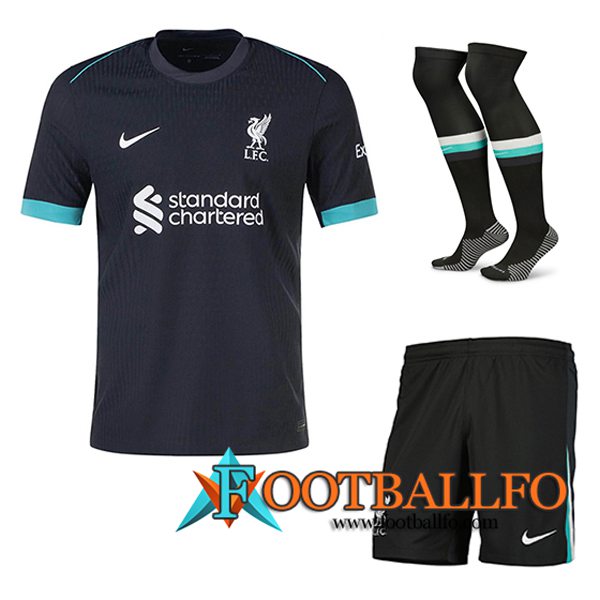 Camisetas Futbol FC Liverpool Segunda (Cortos + Calcetines) 2024/2025