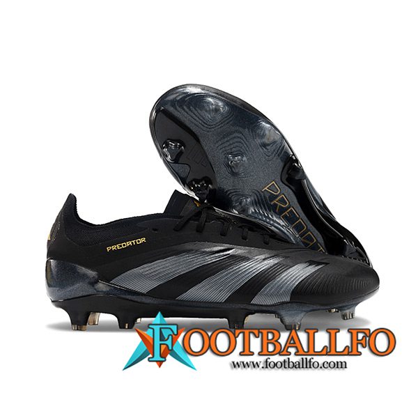 Adidas Botas De Fútbol Predator Elite FG Negro/Gris -04