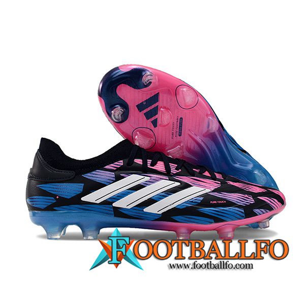 Copa Botas De Fútbol PURE II+ FG BOOTS Negro/Azul/Rosa